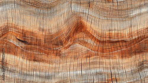 Seamless, Seamless Detailed texture of wooden surface with natural patterns and warm tones. photo