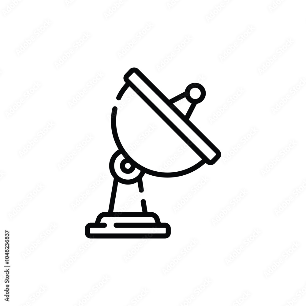 satellite dish icon illustration line art style satellite dish icon illustration line art style