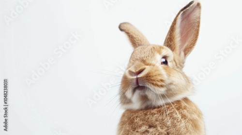 Adorable Bunny with Fluffy Fur and Big Ears