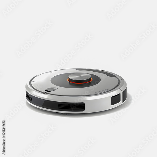 Robot vacuum cleaner isolated on a white background