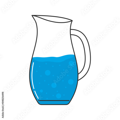 a pitcher of mineral water
