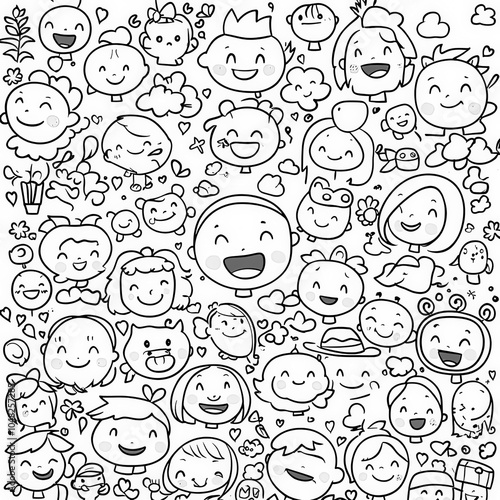 A cheerful community coming...