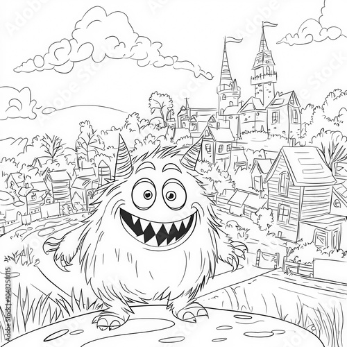 A friendly monster in a fun...