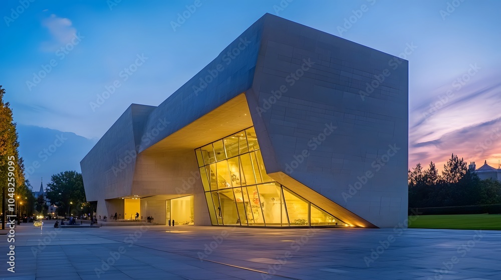 Obraz premium Modern art museum exterior