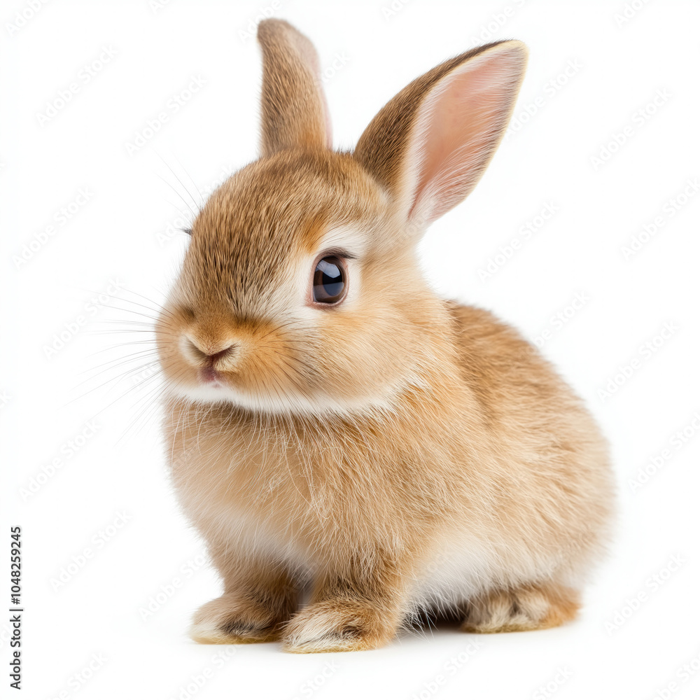 Fototapeta premium Bunny Jumping Isolated