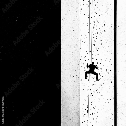 Climbing Wall Silhouette, I...