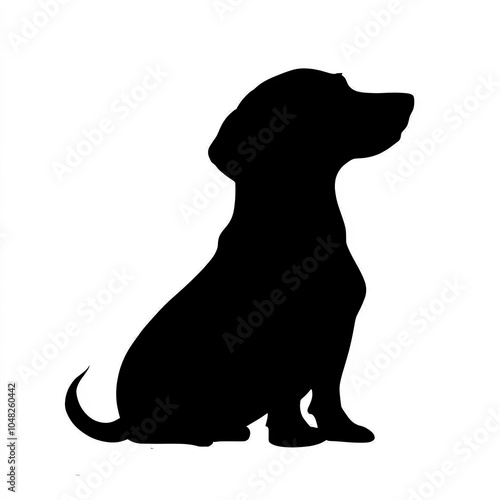 Dachshund Silhouette, Illus...