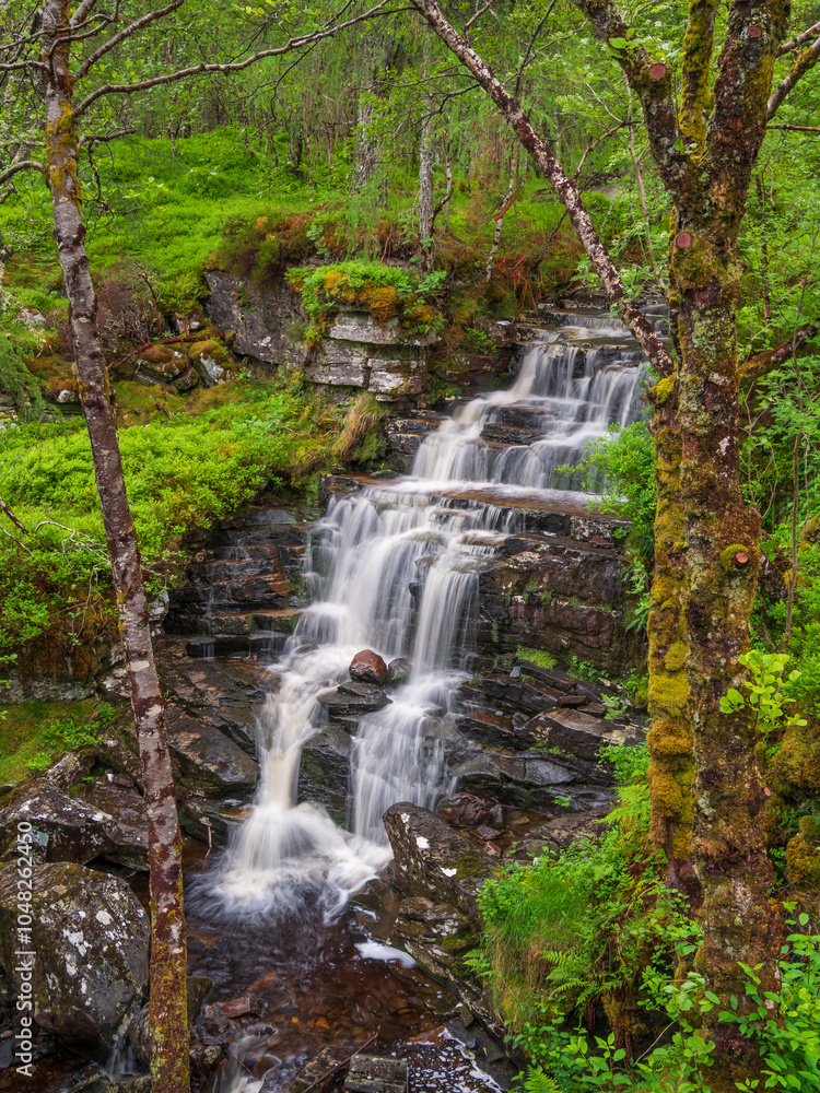 Waterfall Corrieshalloch Gorge Vertical Orientation Waterfall Corrieshalloch Gorge Vertical Orientation