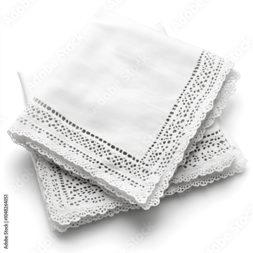 White Handkerchief Isolated