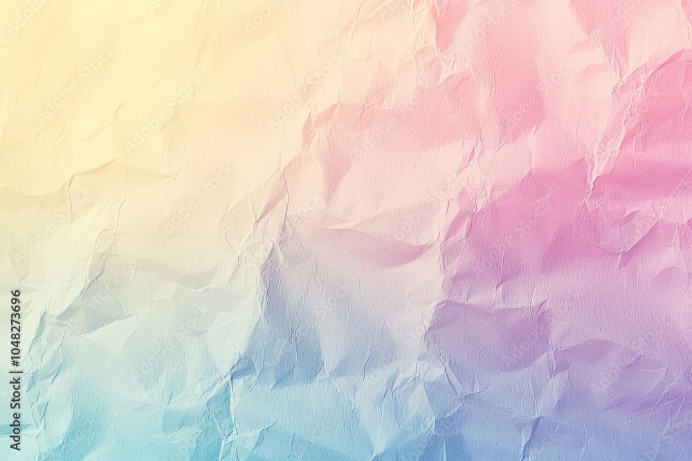 Fototapeta premium Multicolored pastel abstract background.Gentle tones paper texture. Light gradient. The colour is soft and romantic. , isolated on white background, , copy space for text,