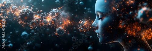 Captivating Digital Art Masterpiece:Ethereal Explosion of Cosmic Energy and Imagination. This breathtaking digital artwork evokes a sense of wonder and transcendence.