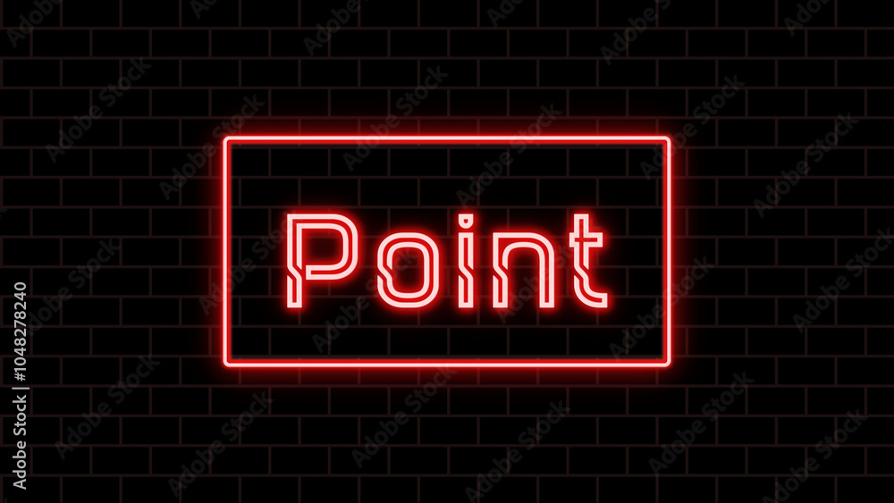 Point のネオン文字 Point のネオン文字