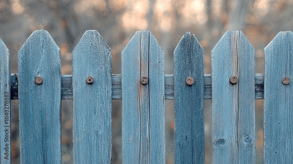 Close-up of a weathered blue wooden fence with visible grain and bolts, evoking a rustic and vintage outdoor aesthetic.
Close-up of a weathered blue wooden fence with visible grain and bolts, evoking a rustic and vintage outdoor aesthetic.