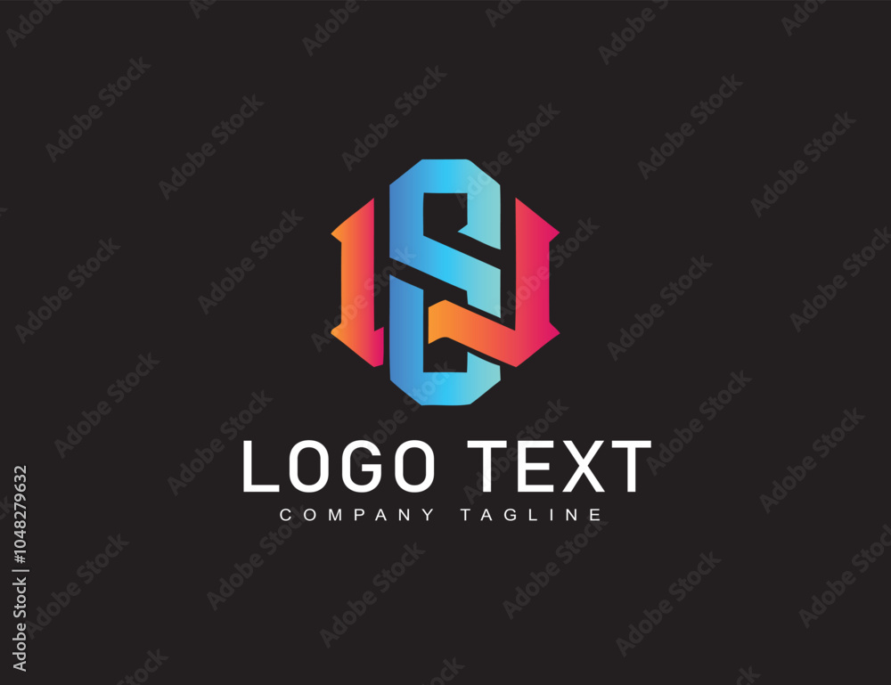 W S letter Gradient beautiful logo template W S letter Gradient beautiful logo template