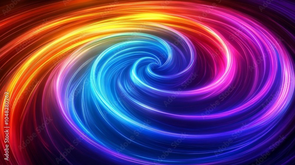Vibrant Neon Swirls and Glowing Lines on a Dark Abstract Background Vibrant Neon Swirls and Glowing Lines on a Dark Abstract Background