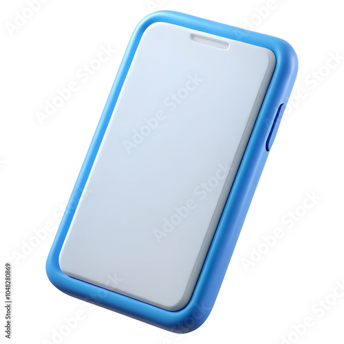 smartphone plastic 3d icons in cartoon plastic style minimal isolated on transparent white background, clipping path