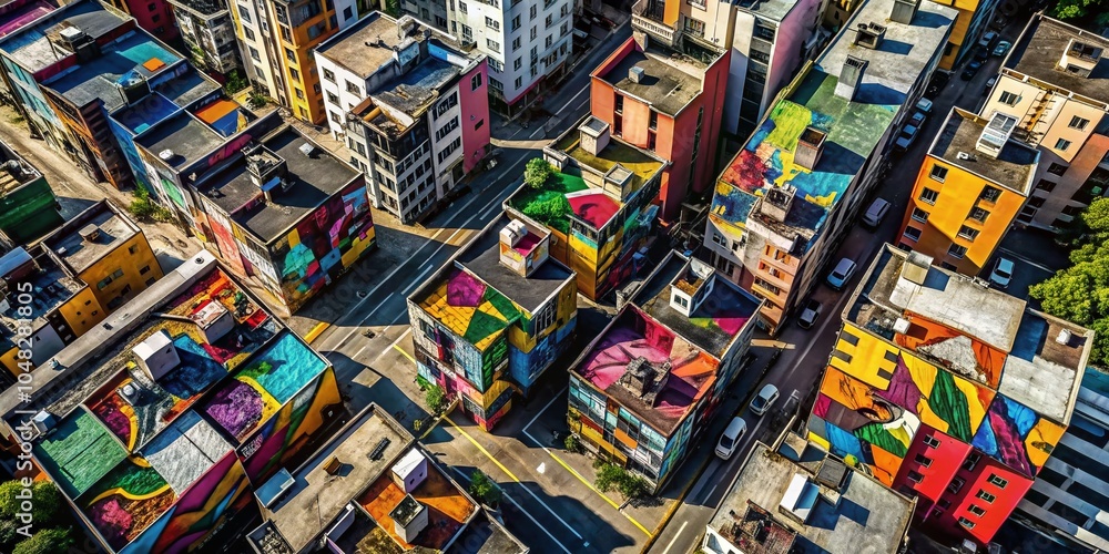 Stunning Aerial View of Black Paint Art on Urban Surfaces – Drone Photography Showcase Stunning Aerial View of Black Paint Art on Urban Surfaces – Drone Photography Showcase