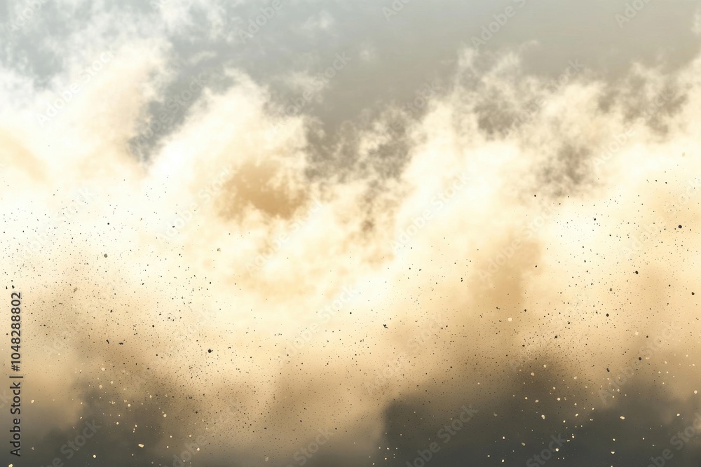 Misty effect: atmospheric haze visualization and smoke textures set against backdrop. Dust and earth powder environment, abstract cloud arrangement Misty effect: atmospheric haze visualization and smoke textures set against backdrop. Dust and earth powder environment, abstract cloud arrangement
