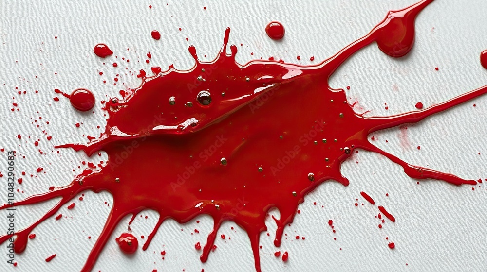 Red wine stain on a white tablecloth, symbolizing a memorable dining experience and celebration Red wine stain on a white tablecloth, symbolizing a memorable dining experience and celebration