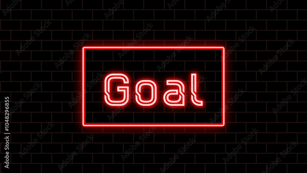 Goal のネオン文字 Goal のネオン文字