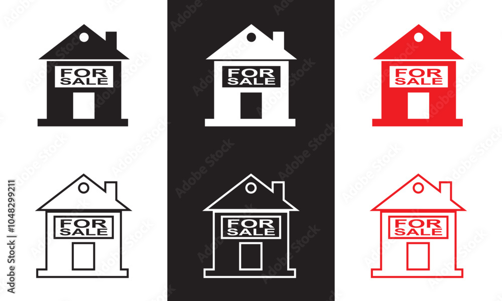 Real estate for sale vector icon . selling a property sign. isolated on white and black background. Vector illustration. EPS 10
Real estate for sale vector icon . selling a property sign. isolated on white and black background. Vector illustration. EPS 10