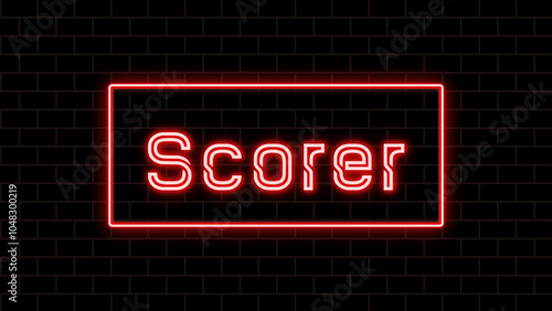 Scorer のネオン文字 photo