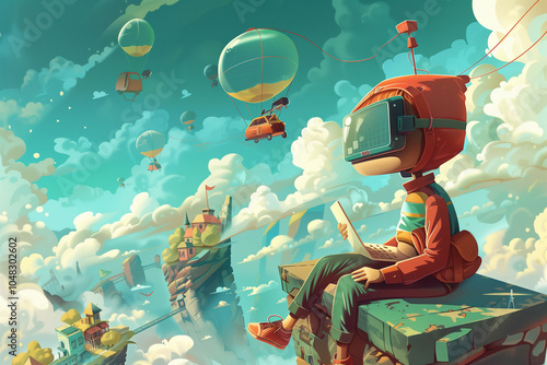 Creative concept art illustration
