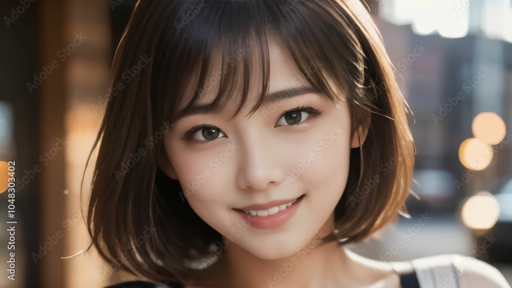 Obraz premium 日本人の若い女性