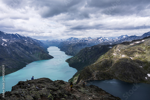 lake and mountains