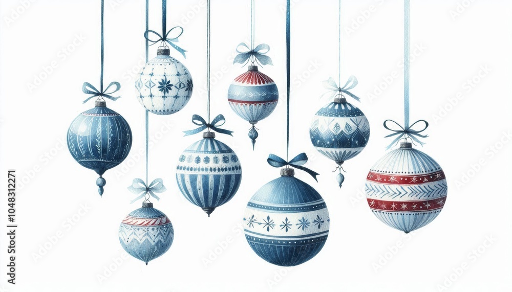 navidad. adornos de navidad colgando, aislado, fondo blanco navidad. adornos de navidad colgando, aislado, fondo blanco