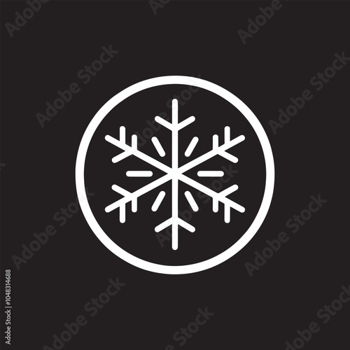 Winter Wonderland minimal logo .