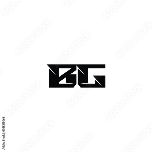 Free Download BG monogram logo design letter text name symbol monochrome logotype alphabet character simple logo - GFXLoad
