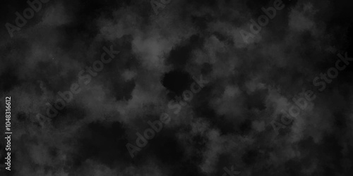 Abstract ash cloud and smoke texture in dark background. White Black fog effect transparent smoke isolated dark dramatic sky with black stormy clouds. Grunge creative and becorative fractal somke art