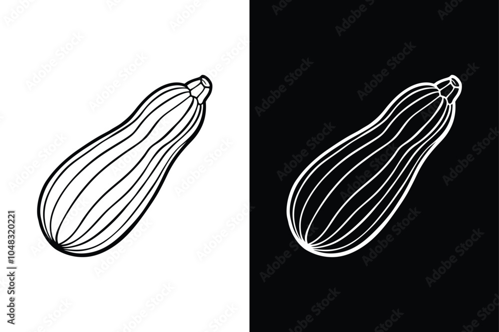 Zucchini line Icon. Sleek Vector Illustration for Modern Design