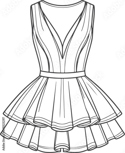 illustration of a dress