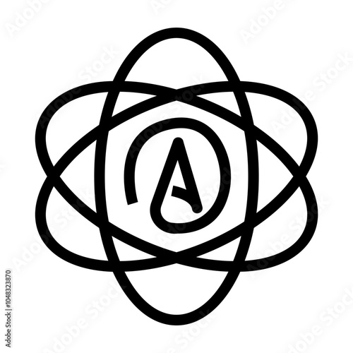 atheism Line Icon