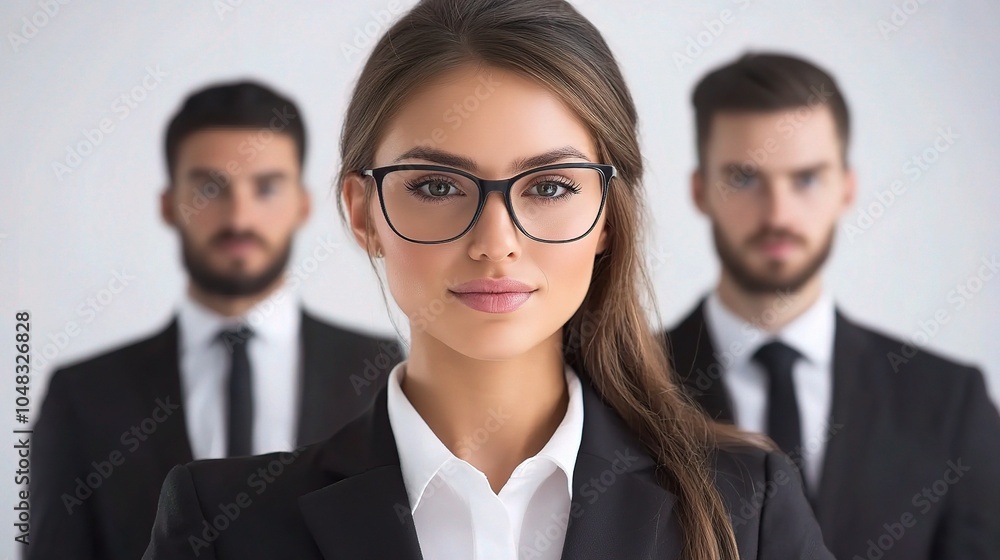 Confident Business People in Professional Attire Confident Business People in Professional Attire