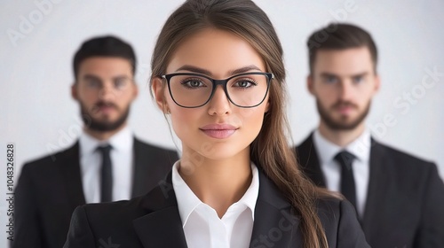 Confident Business People in Professional Attire