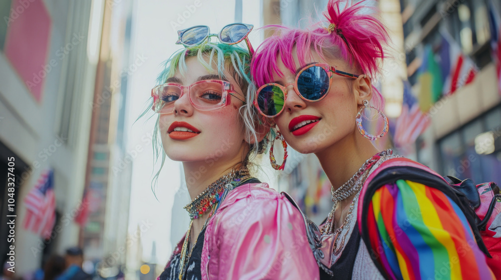 friends with colorful hairstyles friends with colorful hairstyles