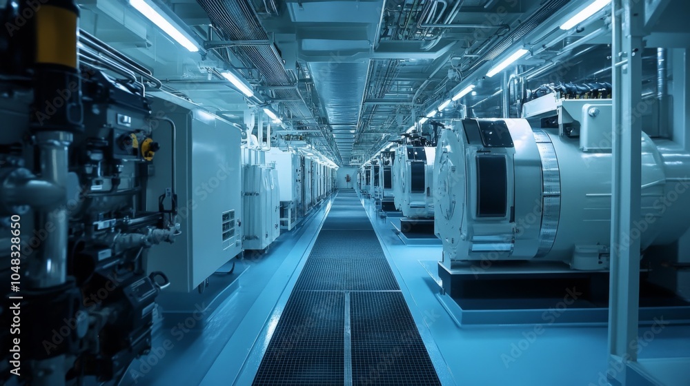 LNG tanker power plant with gas generators marine systems lighting LNG tanker power plant with gas generators marine systems lighting
