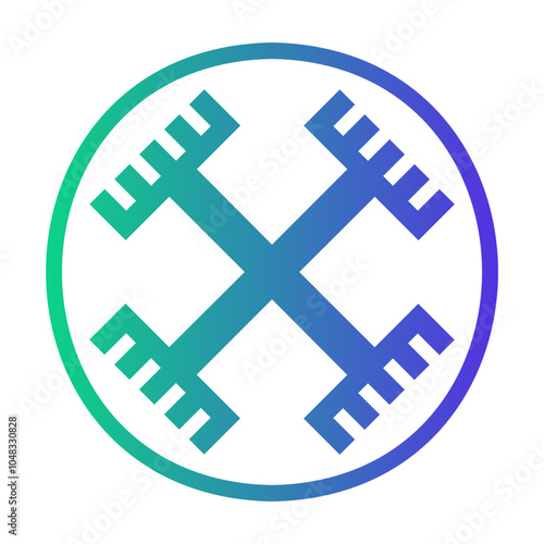 paganism Line Gradient Icon