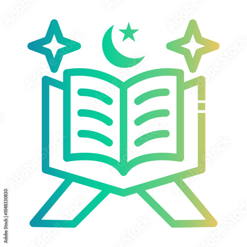 quran Line Gradient Icon
