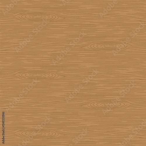Vector brown plywood seamless background with big wood pattern