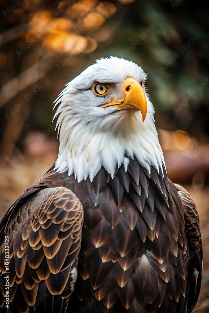 Fototapeta premium Bald Eagle in Nature Cinematic Photography
