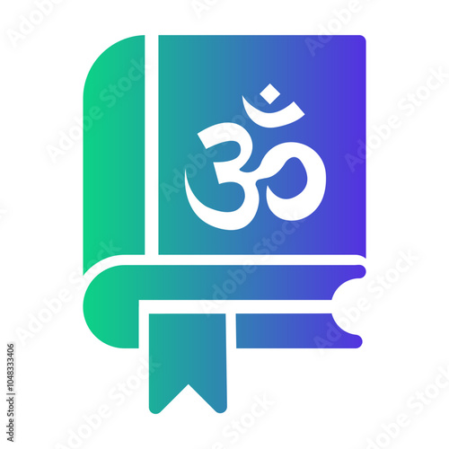 vedas book Gradient icon