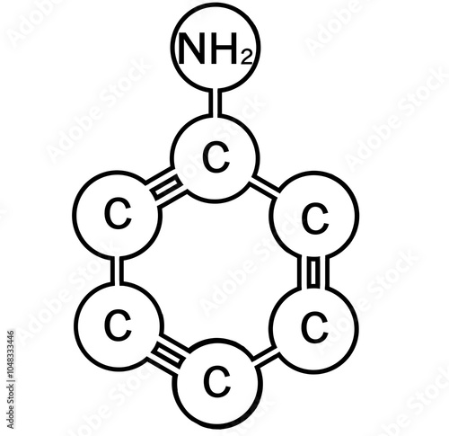 Aniline molecular icon photo