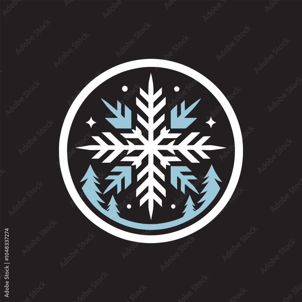 Winter Wonderland minimal Vector Image Design. Winter Wonderland minimal Vector Image Design.