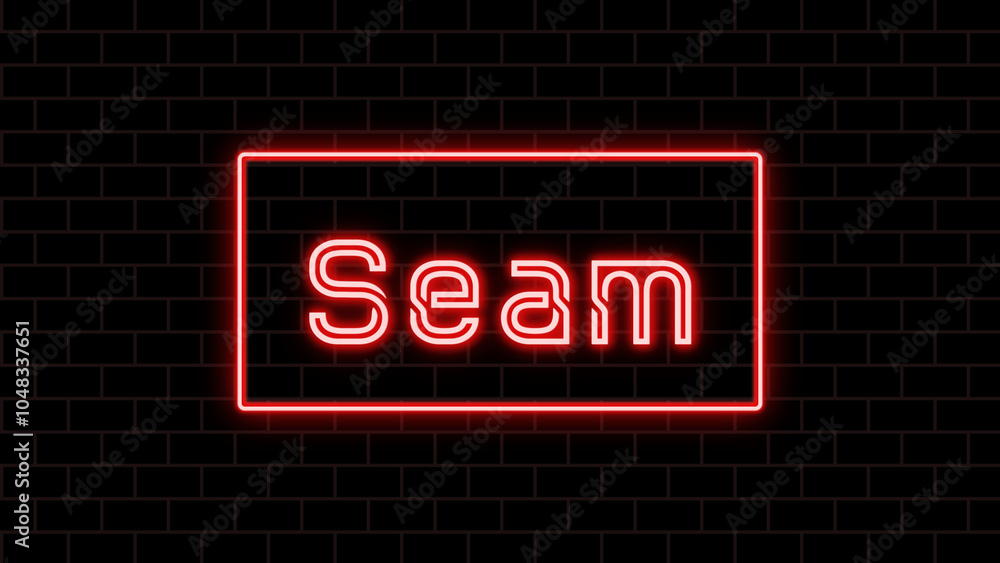 Seam のネオン文字 Seam のネオン文字