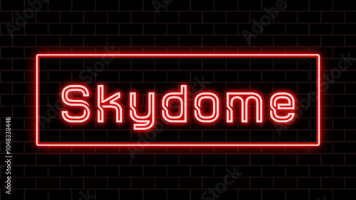 Skydome のネオン文字