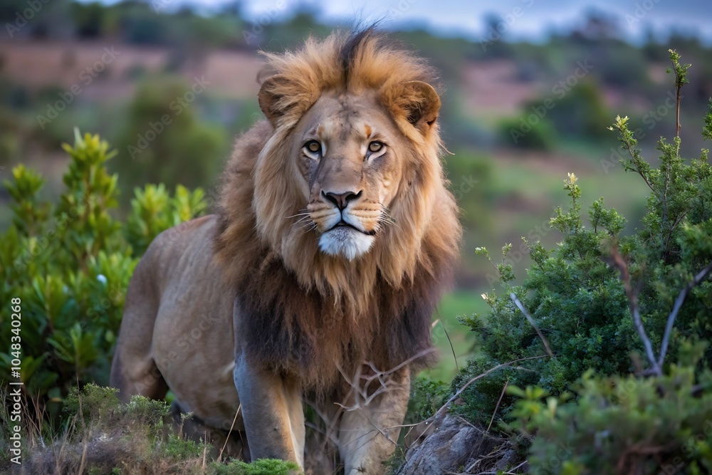 Obraz premium Wild Lion in Nature